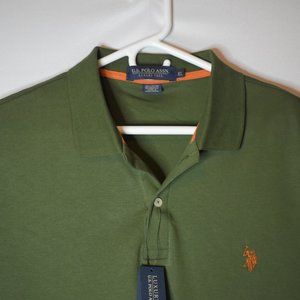 US Polo ASSN Men's Green Short Sleeves Polo XL